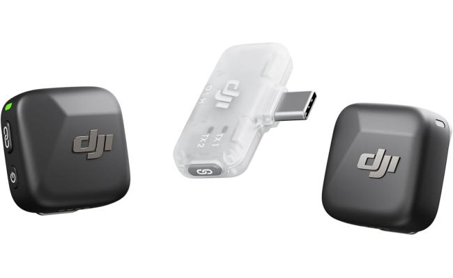 DJI Mic Mini (2 TX + 1 Mobile RX), Wireless Lavalier Microphone for iPhone 17/16/15 & Android/PC/Tablet, Plug-and-Play, 300m Transmission, Ultralight, Active Noise Cancelling, YouTube, Vlog, Streaming